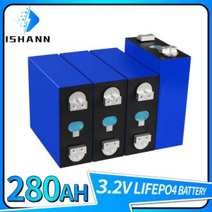 Helt ny 3.2v 280AH LIFEPO4 Batteri 280K Grad A DIY uppladdningsbart batteripaket för RV -båtar Hemmen Energilagringsgolfceller Celler