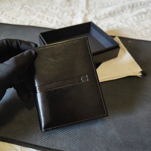 Luxurys designers plånböcker herr plånbok män läder med plånböcker för män handväska plånbok män plånbok med svart låda dammväska