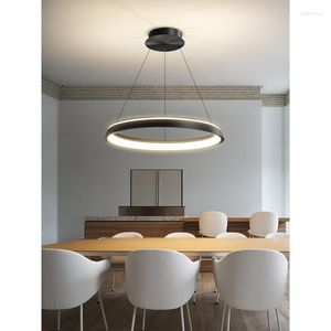 Lampadari Lampada a sospensione moderna a LED Sala da pranzo Stile minimalista Soffitto Soggiorno Camera da letto Illuminazione interna domestica Decorativo