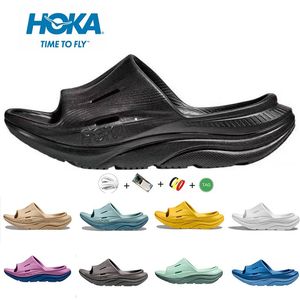HOKA ONE ORDA RECOVERY SLIDE 3 mens Slippers shoes Bondi Clifton 8 Carbon x 2 Amber Anthracite Castlerock floral triple black white womens sports sneakers trainers