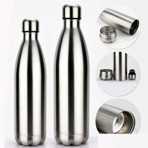 Storage Bottles Jars Diversion Water Bottle Secret Stash Pill Organizer Can Safe Stainless Steel Tumbler Ing Spot For Money Bonus Dhcwk