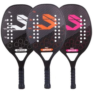 Теннисные ракетки полная углеродная 3K Fiber Beach Tennis Racket Rackek Rackek Professional Racquet для мужчин и женщин с защитной сумкой 230606