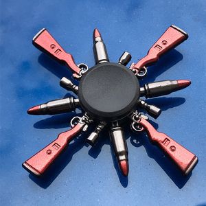 Dekompresyon Oyuncak R118 Yatak Yetişkin Spinner Gyro Sniper Tri parmak metal oyuncakları çocuklar için duman bombası tavası şekli 230607