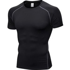 Męskie koszulki Szybka sucha koszula Mężczyźni Rashgard Fitness Sport T-shirt kulturystyka Koschbuilding Gym trening Krótki rękaw Tshirt dla mężczyzn 230607