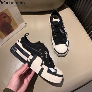 Yohji Yamamoto Beggar Shoes Solado grosso Casual Canvas Shoes Low top masculino e feminino 2021 New Bottom Vulcanized Fashion Shoes