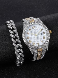 Andere Uhren Diamant Männer Frauen Uhren Gold Uhr Damen Armbanduhr Luxus Unisex Armband Uhren Weibliche Uhr Relogio feminino 230607