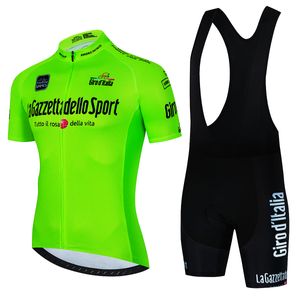 Cykeltröja sätter Tour de Italy d'Italia Summer Kort ärmar Mountain Bike kläder andningsbara cykelkläder Mtb Ropa Ciclismo Bike Jersey Set 230607