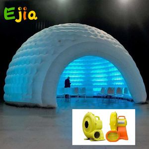 Outdoor Backyard Led Igloo Play Inflatable Lawn Tent Inflatable Party Air Dome For Advertising Rental