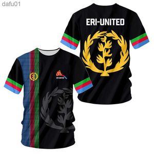 ERI-UNITED Eritrea T Shirt Stampa 3D Africa Maglietta da uomo Estate Plus Size Donna Bandiera dell'Eritrea Maglietta a maniche corte Dropshipping L230520