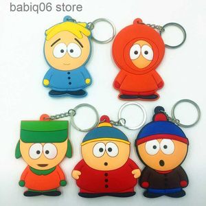 Keychains South Park South Park 대략 말하는 붕괴 공원 5 키 체인 장식 보석 장난감 선물 T230607