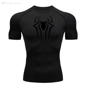 T-shirt da uomo T-shirt da uomo a manica corta estiva traspirante Quick Dry Sport Top Bodybuilding Tuta da ginnastica Compression Shirt Fitness Uomo 230607