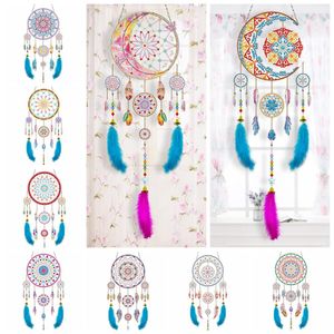 Stitch 5D DIY Diamond Painting Dream Catcher Wind Chime Hanging Pendant Special Shaped Diamond Embroidery Mosaic Art Kit Home Decor