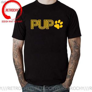 Commercio all'ingrosso Pup Play Puppy Play Mens Ringer T-Shirt per gli amanti dei cani T-shirt regalo Streetwear Top Vintage stile coreano Abbigliamento maschile L230520