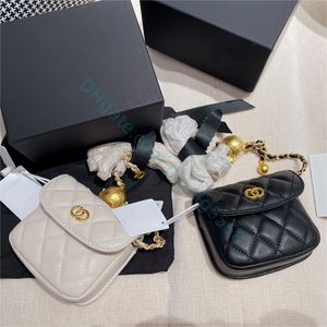 Lyxdesigner Purses Woman Classics Clutch Bags Chain Shoulder Prismatic Lattice Coin Purses High Quality äkta läderhandväskor Wallet Original Box