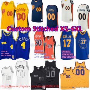 Custom XS-6XL Retro Basketball Trikot 13Chamberlain 4Webber 17Mullin 10Hardaway 23richmond 5davis 1993-94 1990-91