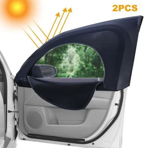 Curtain 2PCS Car Anti-Mosquito Sunshade Child Sunscreen Side Window Baby Blackout Upgrade Zipper