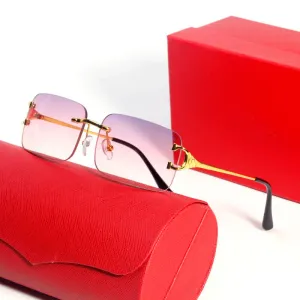 Novos óculos de sol de luxo, óculos de sol masculinos, óculos de sol femininos, óculos vintage de metal, óculos populares com caixa CT97003 59 16 142
