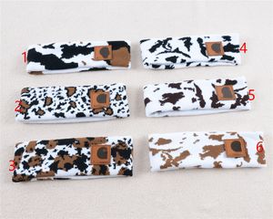 New Cows Pattern Exercise Hair Band Winter Warm Headband Cows Pattern Printed Outdoor Leisure Headband Fashion