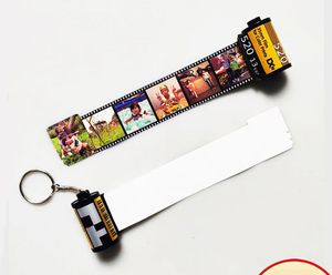 sublimation blank memory film keychains key ring key ring hot transfer printing material new style