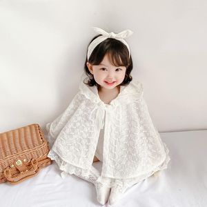Jaquetas roupas infantis meninas roupas de bebê agasalhos crianças cardigã de verão para capa de renda à prova de vento princesa casaco