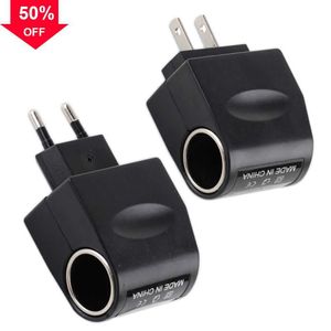 Neuer AC-Adapter mit Auto-Steckdose, Auto-Ladegerät, EU-Stecker, 220 V AC auf 12 V DC, Verwendung für die Stromumwandlung elektronischer Geräte im Auto