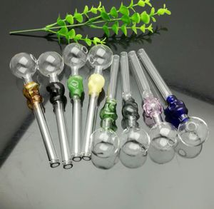 Smoking Pipes bongs Manufacture Hand-blown hookah Spot Colored Skeleton Glass Direct Boiling Pot