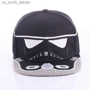 Baseball Cap Cartoon Embroidered Sun Hat Youth Brodered Stretch Flat Hip Hop Hat Fishing Cap Par Baseball Cap L230523