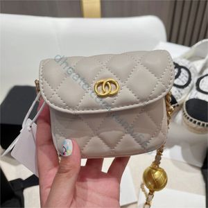 Designer Women cosmetic bags High quality Chain Shoulders bags genuine leather clutch bags Prismatic lattice Coin Purses totes wallet Original box