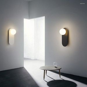 Wall Lamps Nordic Minimalist Aisle Lamp Background Study Bedroom Bedside