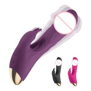 Vibratore del punto G del dildo di 10 velocità per le donne Massaggio vaginale Stimolazione del clitoride anale Giocattoli erotici del sesso Masturbatore femminile