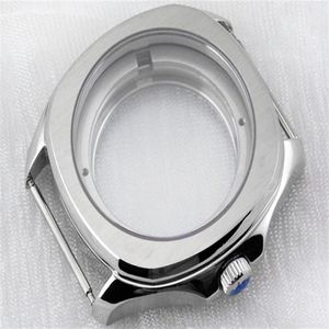 40mm spezielles kratzfestes Mineralglas-Uhrengehäuse für eta 2824 Shanghai 2824 Uhrwerke Uhrenzubehör Edelstahluhr c253A