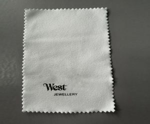 New Arrival Letter Jewelry Cleaning Cloth White Cotton Saturn Letter Jewelry Cleaner High Quality Whole 3570336