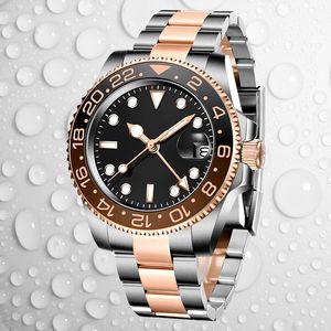 wristwatches mens watches Luxury watch dress designer fashion Black Dial gold Folding Clasp Gmtt Master montre de luxe waterproof Dhgate Watch