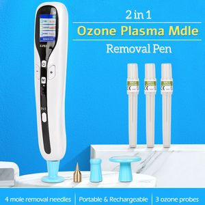 Reinigungswerkzeuge Zubehör Est 2 in 1 Ozon Plasma Stift Gesichts Augenhebe Fibroblast Haut Maulwurf Dunkler Fleck Warzen Freckle Remover Beauty Machine 230607