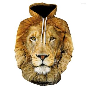 Bluzy męskie 2023 Męska matka z kapturem dla zwierząt z kapturem 3D Moda Liontiger Head for Fall Brand Tracksuit Street Coat