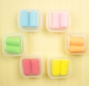 Frete grátis formato de bala Esponja Tampão Ear Plug Keeper Protetor Viagens Sono Redutor De Ruído JL9934