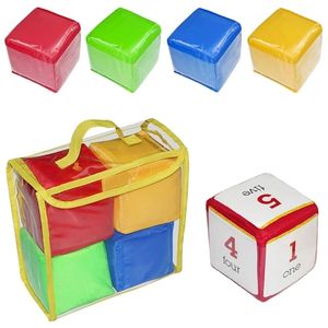 Novel Games DIY Education Dice PVC Pocket Squares Cube Parent-Child Interaction Po Pocket Foam Stacking Blocks Kid Teaching Aid 230606