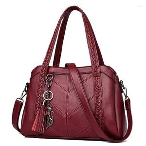 Torby wieczorowe damskie moda elegancka miękka skórzana torebka na ramię Crossbody Casual Bag Messenger Kobiet Big Tote