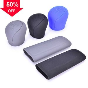 New 1PCS Universal Car Gear Hand Shift Knob Cover Silicone Handbrake Non-Slip Protectors Hand Brake Covers Car Accessories