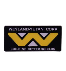 WeylandYutani Corp Building Better World Lapel Pin License Plate Badge Alien Inspired Scifi Horror Movie Fans Great Accessory4449591