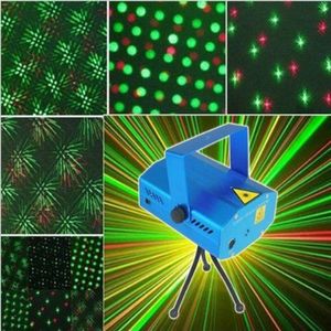 Mini Mixed Redgreen Stage Lighting Projector Spotlight Sound Music Active DJ Equipment For Disco Light Club Party2957