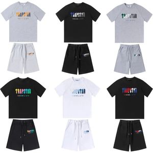 Trapstar Mens T-shirts T shirt Designer Shirts Embroidery Printed Letter Luxury Rainbow Color Summer Sports Casual Cotton Short Sl227t