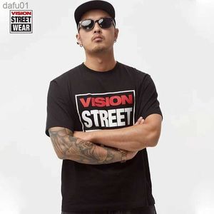 Vision Street Wear Men ClothingTシャツクラシック継承ボックスファッション半袖ユニセックス春/夏新しいTシャツL230520