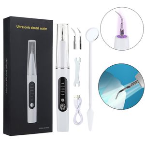 Other Oral Hygiene Ultrasonic Dental Scaler With UV Disinfection Lamp Electric Sonic Tooth Cleaner Calculus Tartar Stains Removal Teeth Whitening 230607