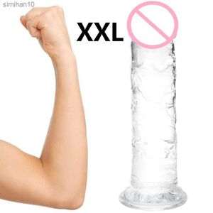 Dildo Feminino Soft Jelly Ventosa Anal Pênis Realista Brinquedos Sexuais Feminino Masturbador Dildos Ponto G Orgasmo faloimetor para mulheres L230518