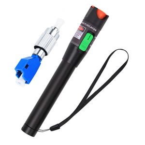Visual Fault Locator Kit 30mW 30KM/50mW 50KM VFL Red Light Pen for Network Cable Test, Fiber Optic Source Tester Detector and FC Male to LC Female Adapter