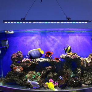 Oświetlenie 85 cm wodoodporne Aquarium Light Marine Coral Reef Lampa Lampa Nicrew Fish Tank Decor Lighting Wodne rośliny Wzrost Light