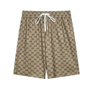Designer men summer short pant Cotton Sports shorts Panties Fashion Plain Five-piece Street Length Drawstring Pants Knee beach Casu 002