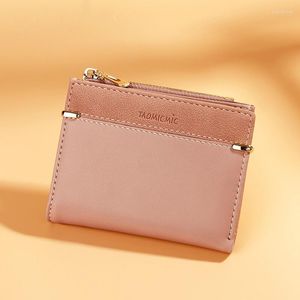 Plånböcker 2023 Mini Clutch for Girl Women's Fashion Short Women Coin Pursefor Woman Card Holder Small Ladies Wallet Female Hasp