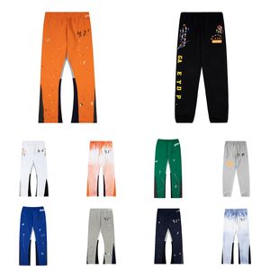 Calças masculinas de alta qualidade designer galerias jeans dept sweatpants salpicados letras clássicas imprimir mulheres casal solto versátil casual straig 1jtw